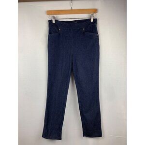 Hilary Radley Womens Denim-Look Pants S